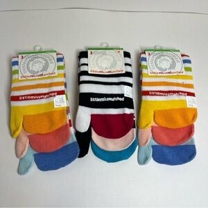 New Little Miss Matched LittleMissMatched Single Flip-Flop Socks 9-11 4-10 Fun